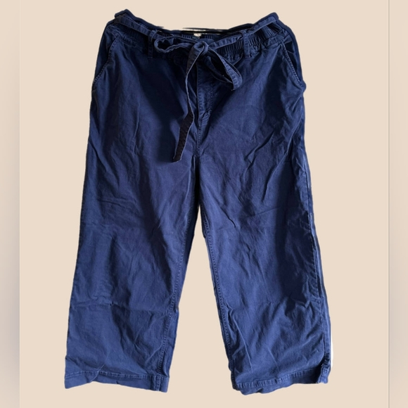 Michael Stars Kenya Wide Leg High Rise Navy Blue Pants - Picture 2 of 8